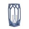 11" Candle Lantern with Glass Chimney, Ice Melt Blue
